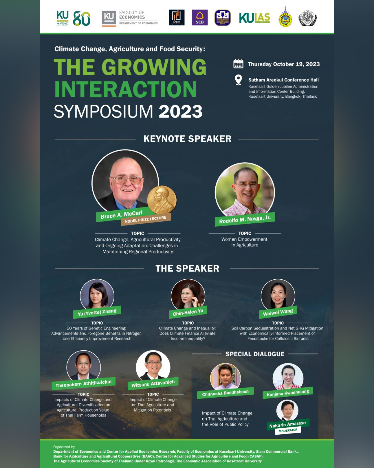 “Climate Change, Agriculture, and Food Security: The Growing Interaction” Symposium 2023